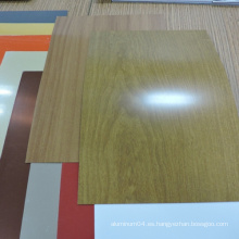 0.25-1.5mm PE o PVDF Superficie de madera de la bobina de aluminio